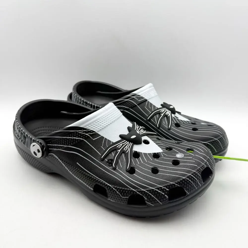 Crocs Clogs Mens 12 Jack Skellington Nightmare Before Christmas Black NWT